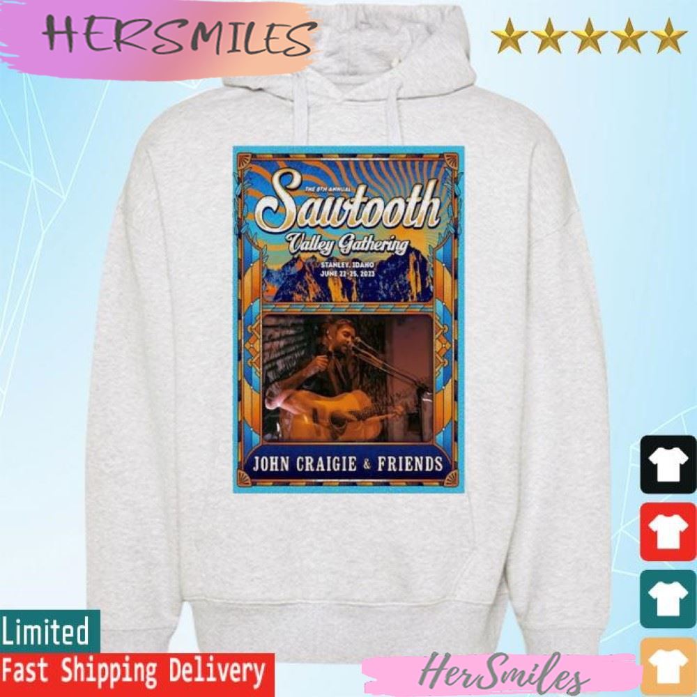 Sawtooth Valley Gathering 2023, June 22th &amp 25th, Stanley Idaho, John Craigie  T-shirt