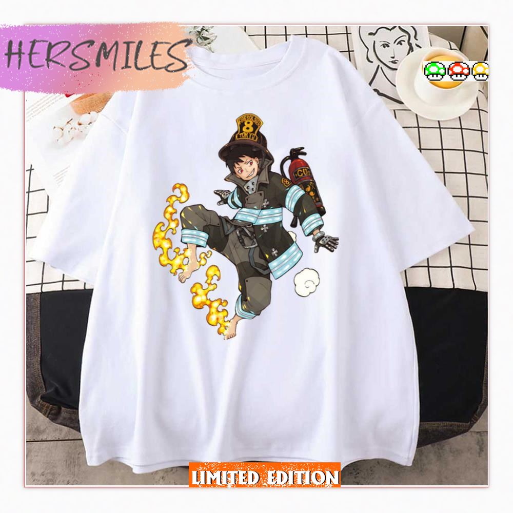Shinra Kusakabe Fire Force Funny Art T-shirt