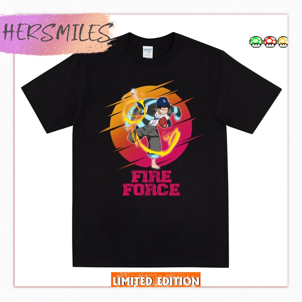 Shinra Kusakabe Sport Characters Sunset T-shirt