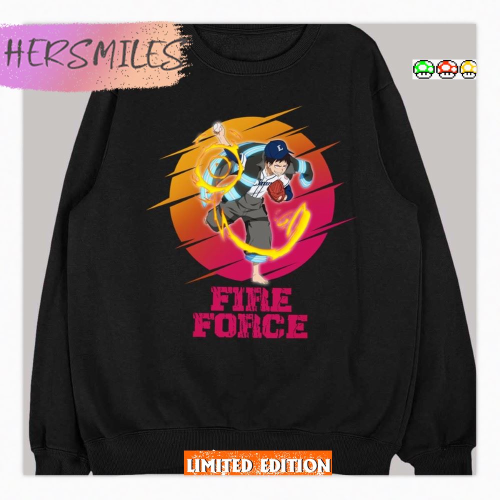 Shinra Kusakabe Sport Characters Sunset T-shirt