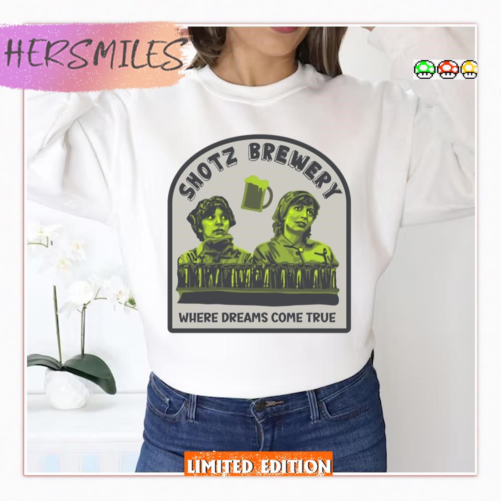 Shotz Brewery Laverne And Shirley T-shirt