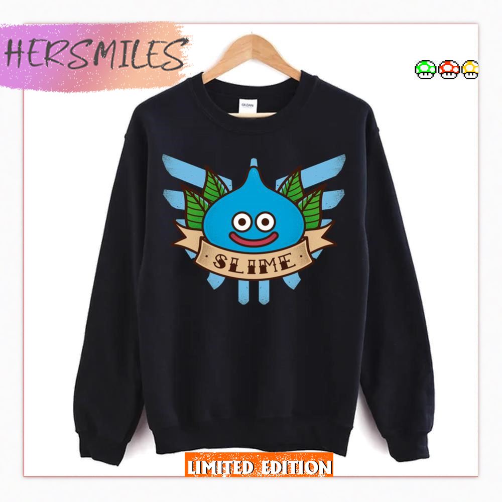 Slime Quest Traditional Tattoo Dragon Quest T-shirt