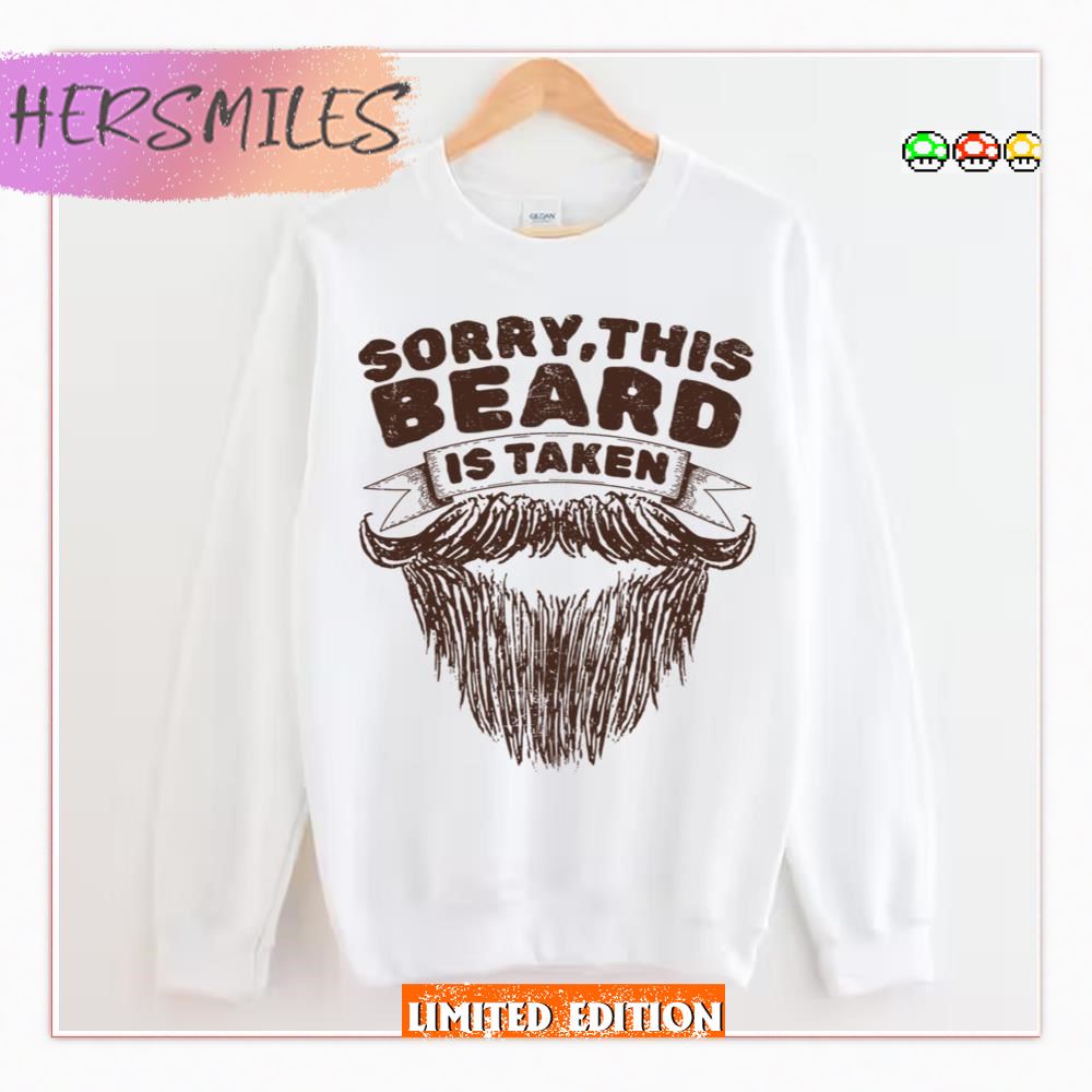 Sorry This Beard Is Taken Retro Sketch All T-Shirt