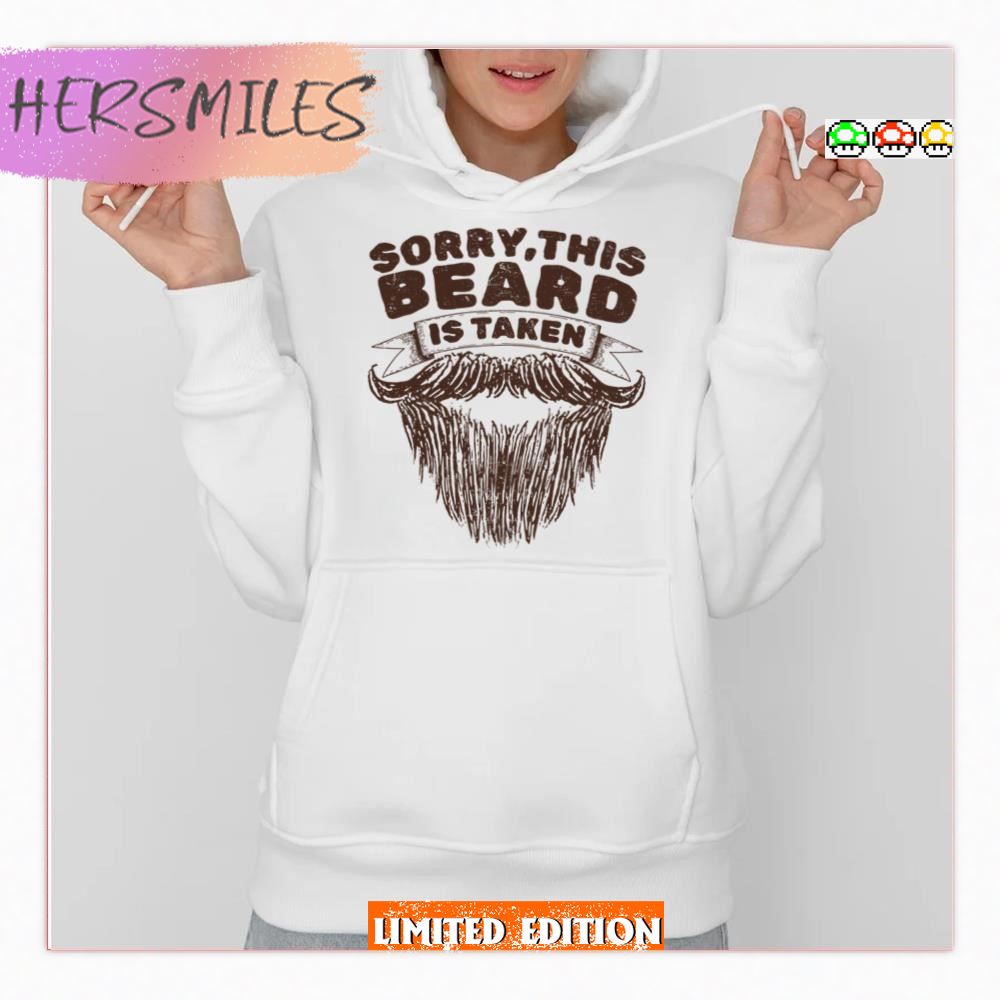Sorry This Beard Is Taken Retro Sketch All T-Shirt