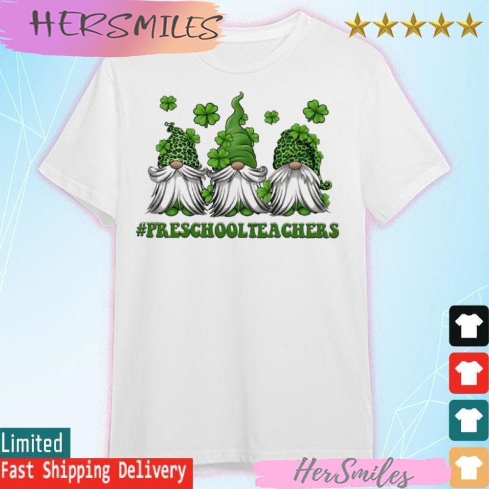 St Patrick’s Day Gnome Preschool Teacher T-shirt