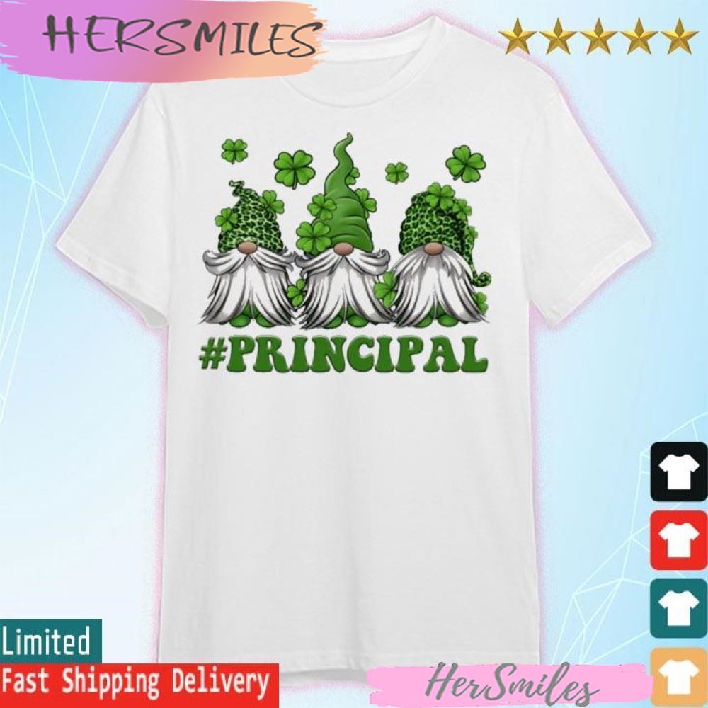 St Patrick’s Day Gnome Principal T-shirt
