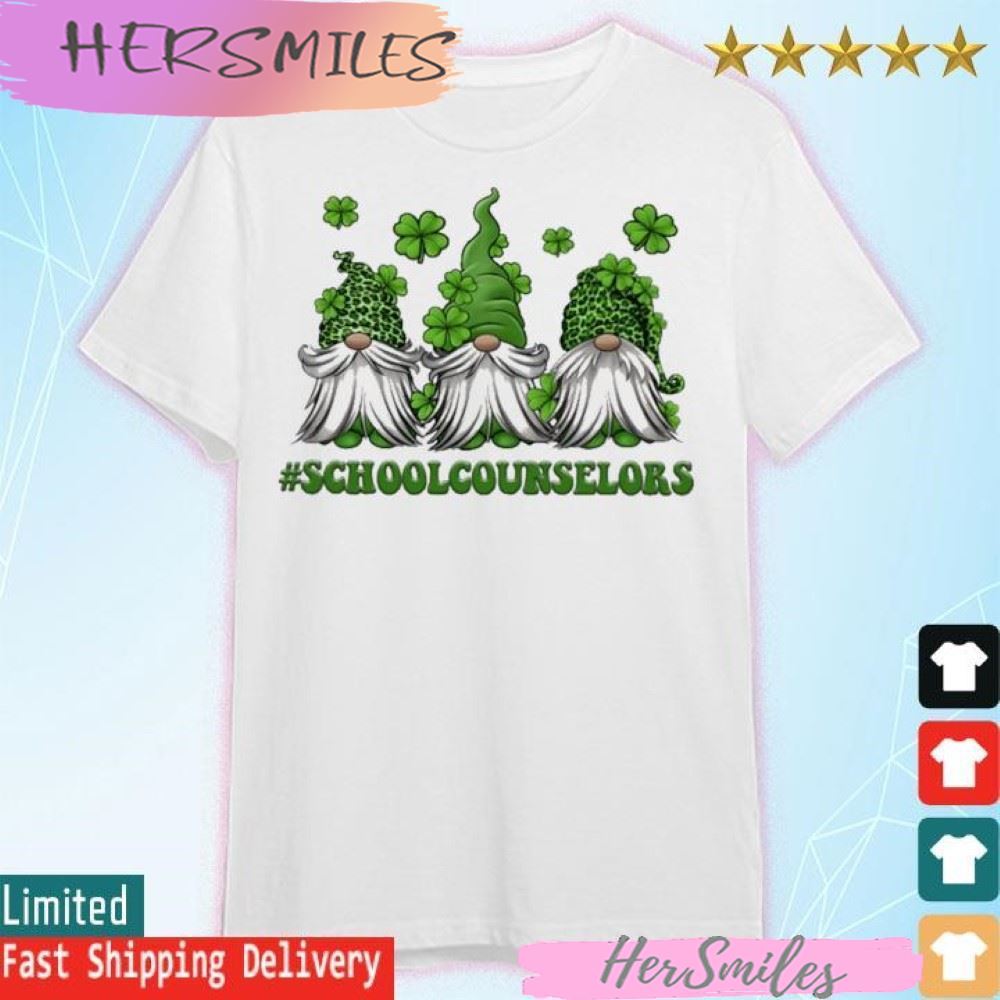 St Patrick’s Day Gnome School Counselor T-shirt