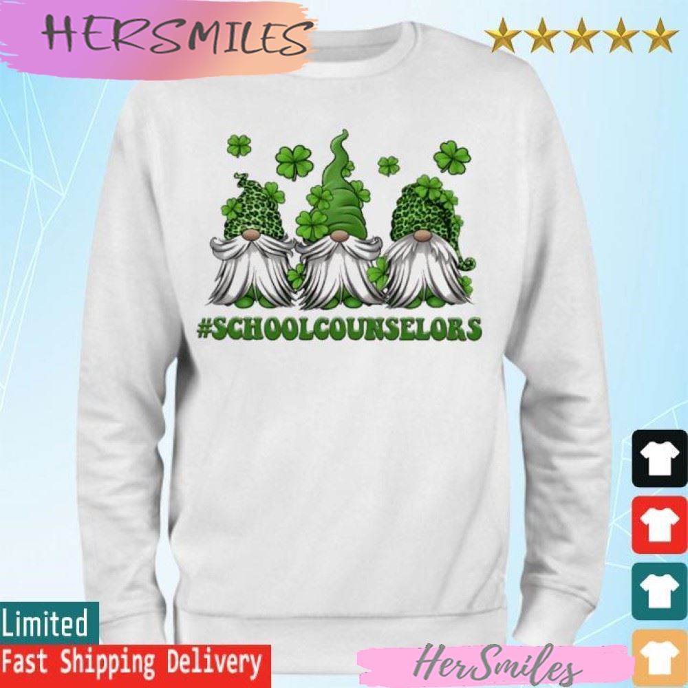 St Patrick's Day Gnome School Counselor T-shirt St Patrick's Day Gnome School Counselor T-shirt
