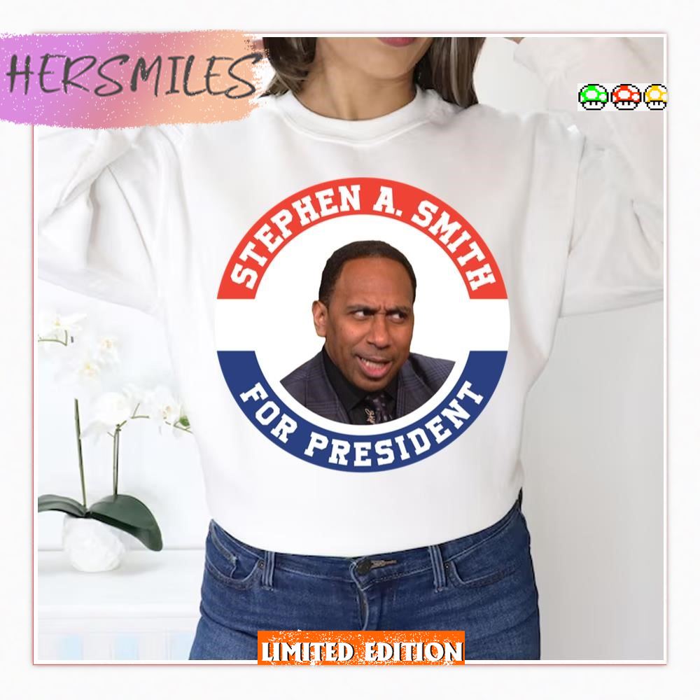 Stephen A Smith First Take Espn President Shannon Sharpe  T-shirt