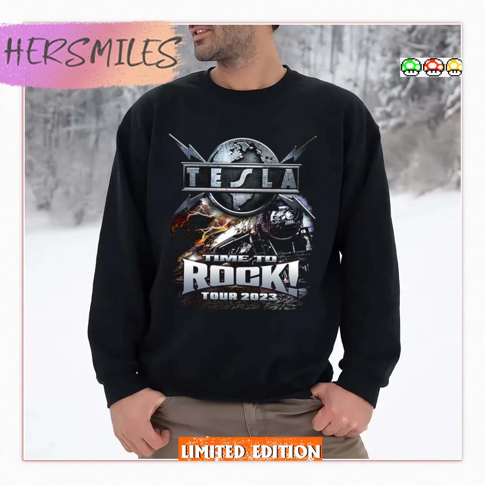 Tesla Time To Rock 2023 New Tour T-shirt