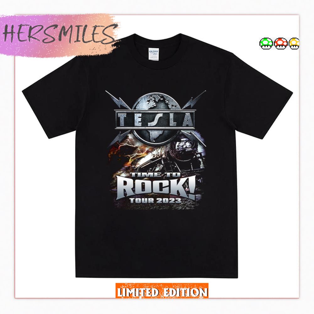Tesla Time To Rock 2023 New Tour T-shirt
