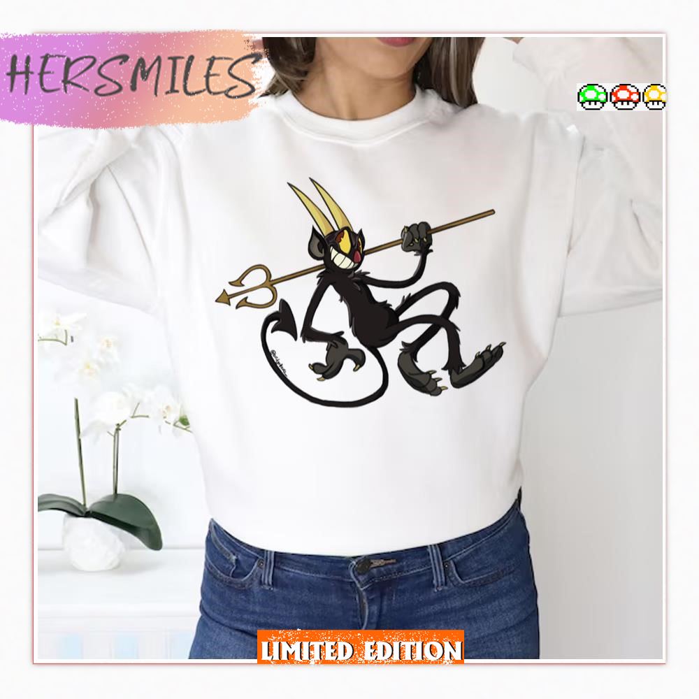 The Devil Sharp Horns From The Cuphead Show T-shirt