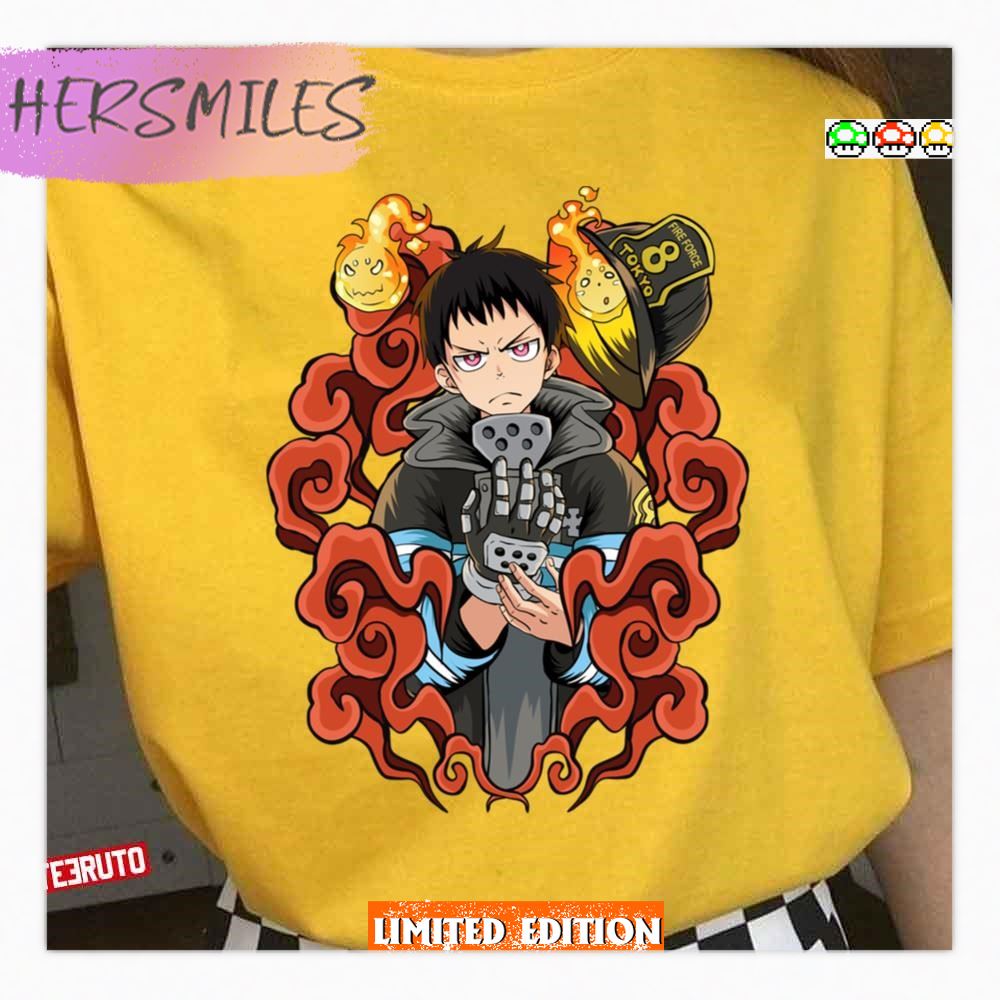 The Fire Guy Fire Force Shinra Kusakabe T-shirt