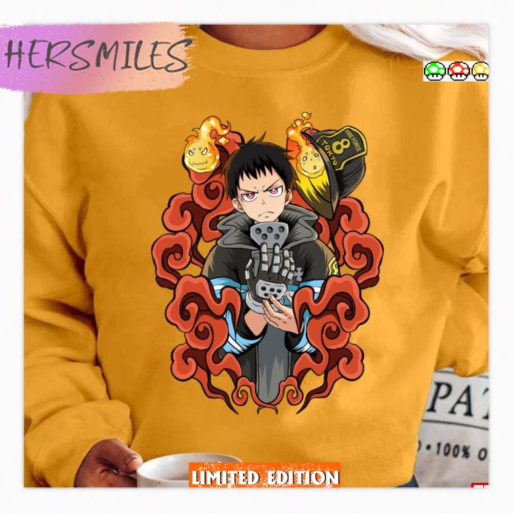 The Fire Guy Fire Force Shinra Kusakabe T-shirt