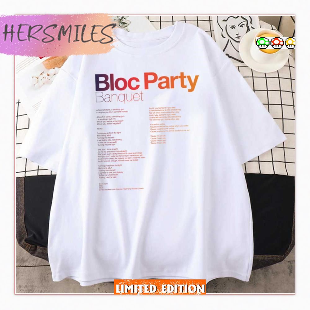 The Girls Are Fighting Bloc Party T-shirt
