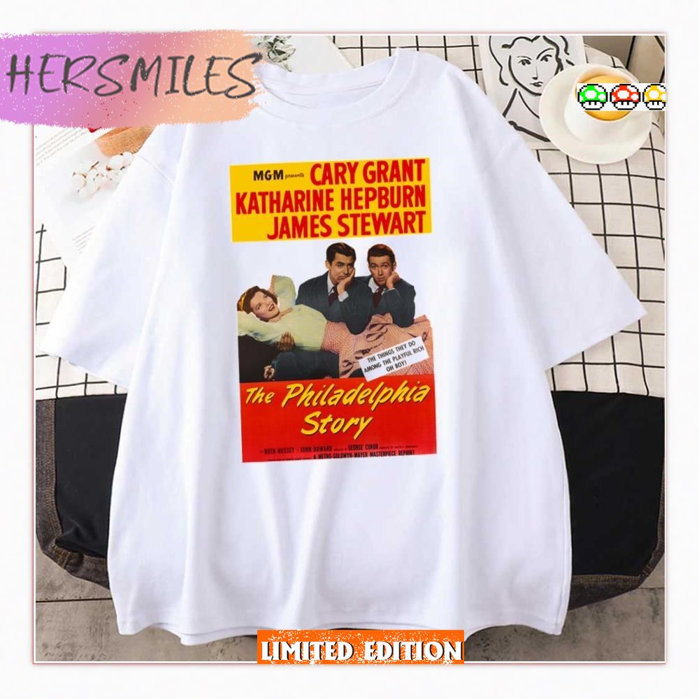 The Philadelphia Story Katherine Hepburn James Stewart T-Shirt