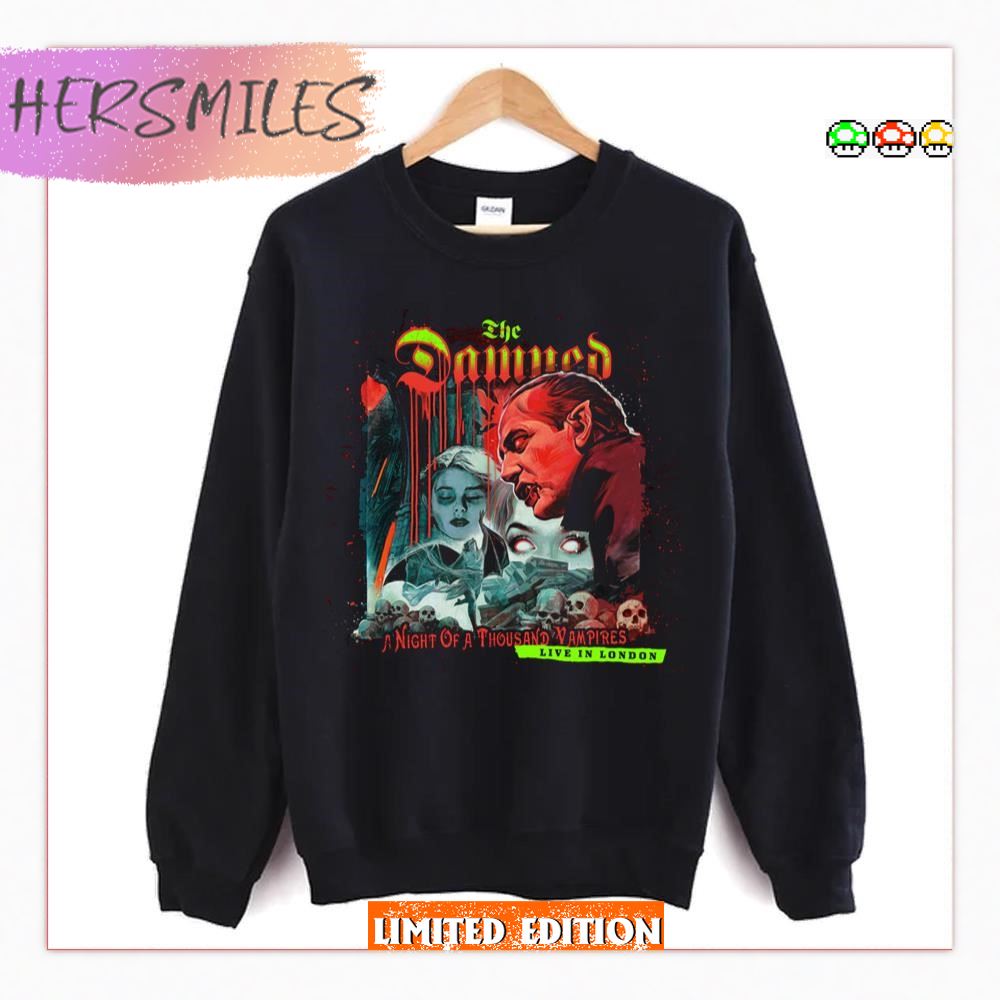 The Vampires Damned London 2023 New Tour T-shirt