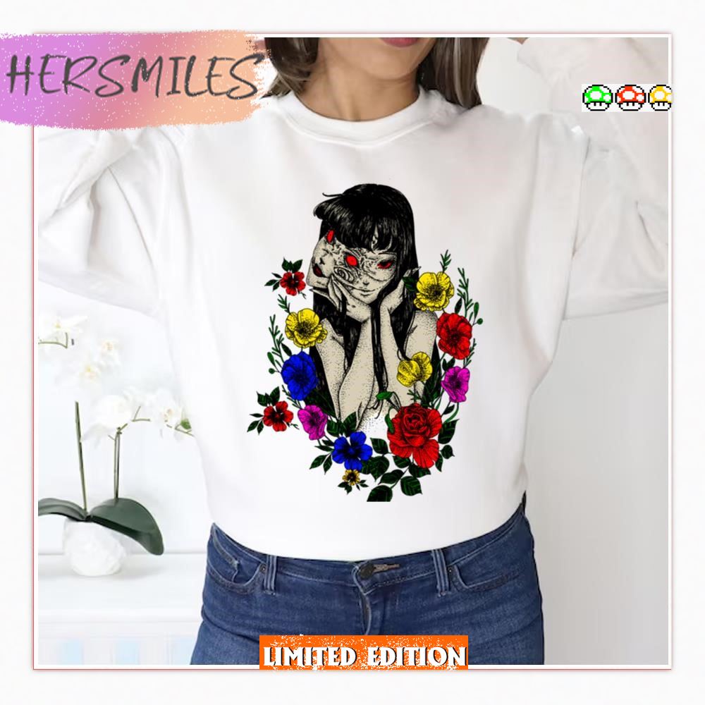 Tomie Flowers Tomie Jun Ji Ito  T-shirt