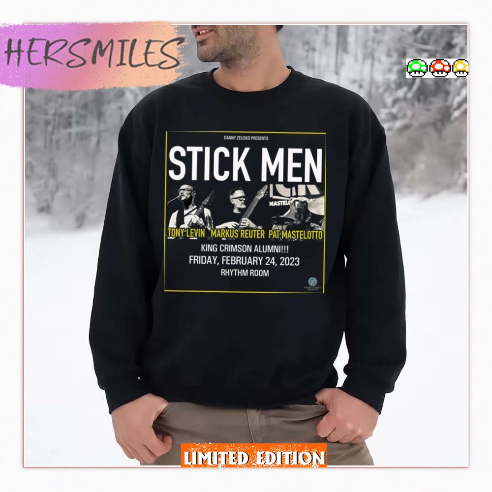 Tony Levin Stick Men T Shirt 2023 New Tour T-shirt