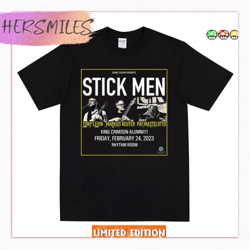 Tony Levin Stick Men T Shirt 2023 New Tour T-shirt