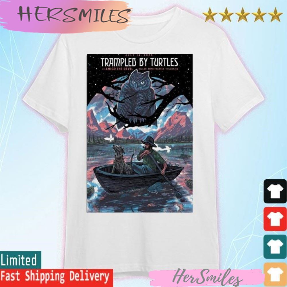 Trampled By Turtles Dillion 2023, July 14th, With Amigo The Devil T-shirt