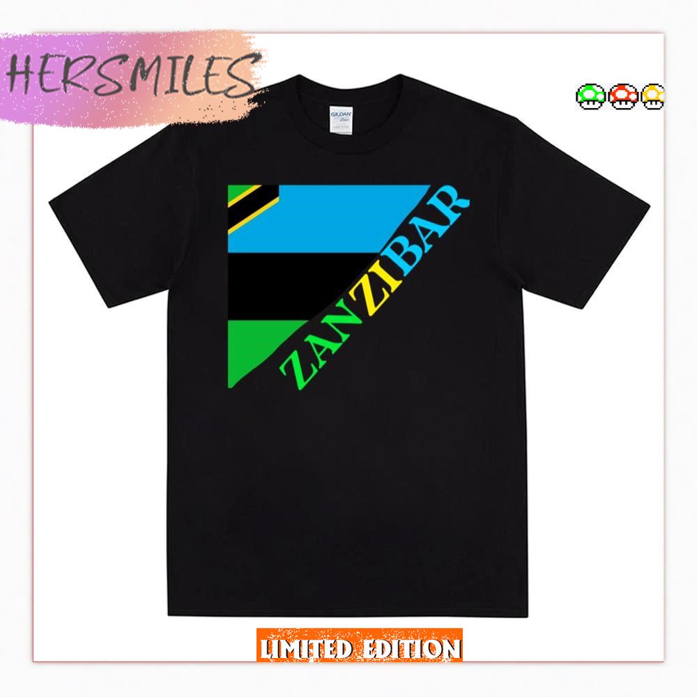 Trending Design Zanzibar Flag T-shirt