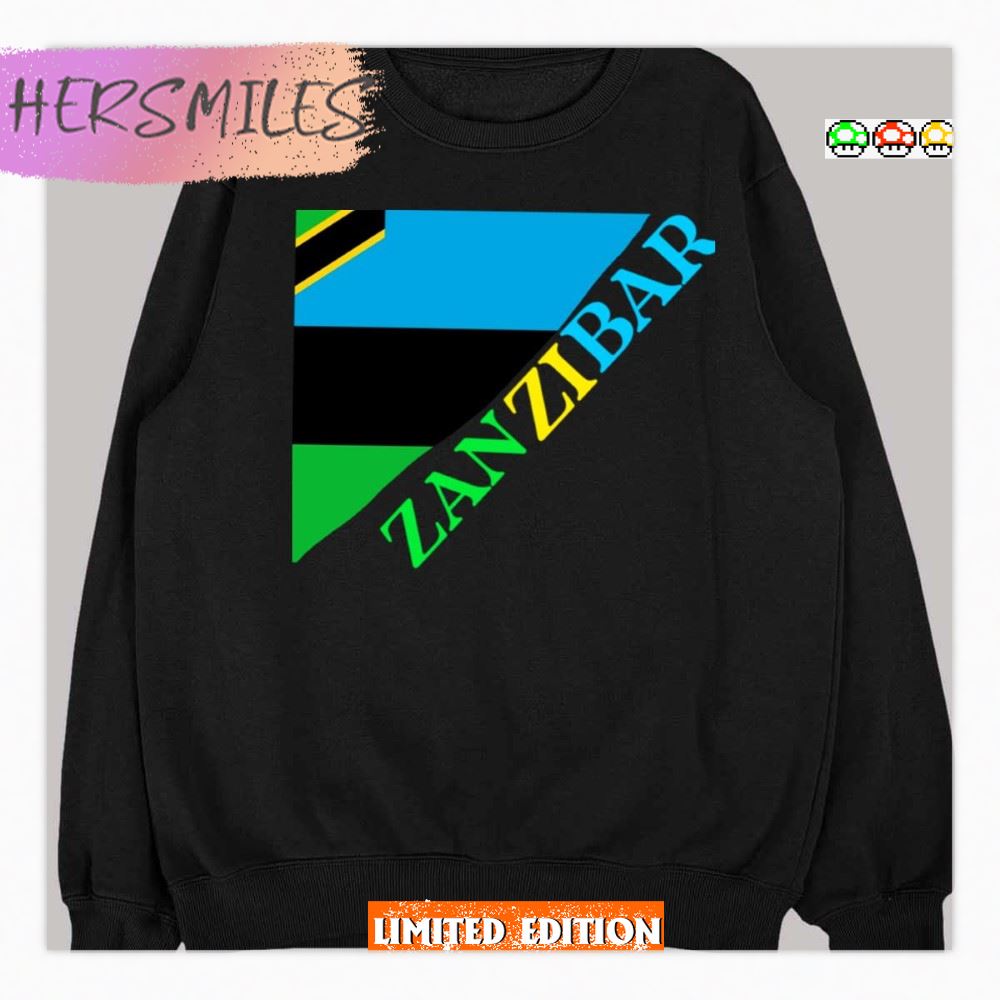 Trending Design Zanzibar Flag T-shirt