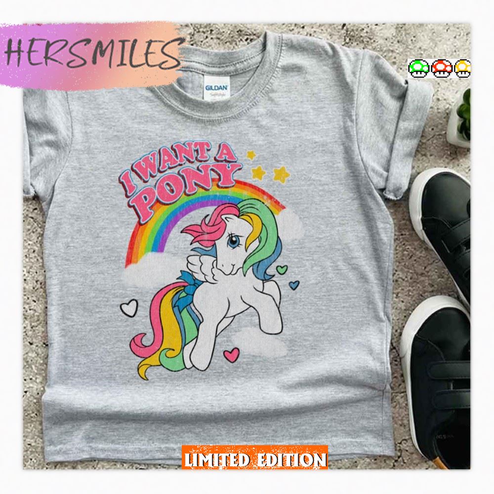 Vintage I Want A Pony My Little Pony T-shirt
