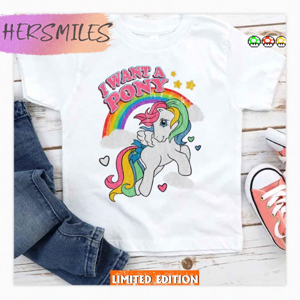Vintage I Want A Pony My Little Pony T-shirt Vintage I Want A Pony My Little Pony T-shirt