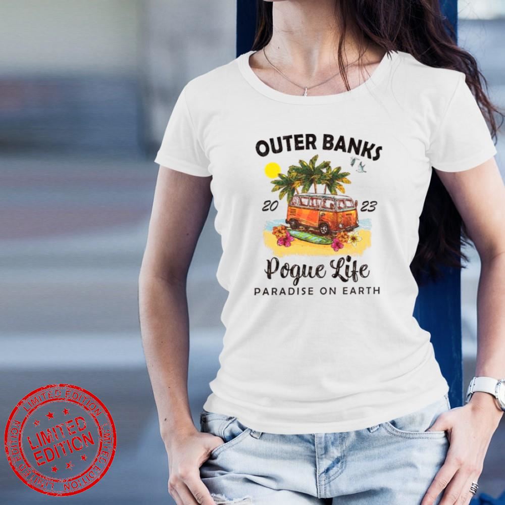 Vintage Outer Banks Pogue Life 2023 Paradise On Earth T-Shirt