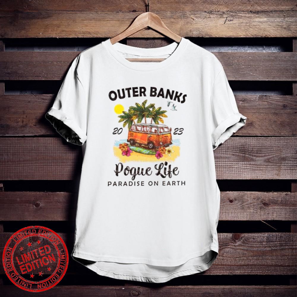Vintage Outer Banks Pogue Life 2023 Paradise On Earth T-Shirt