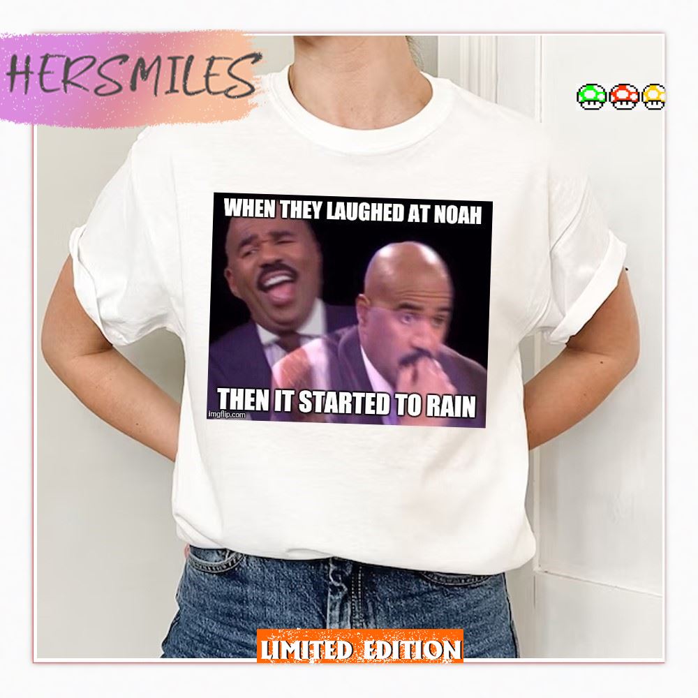 When It Started To Rain Steve Harvey Meme T-Shirt