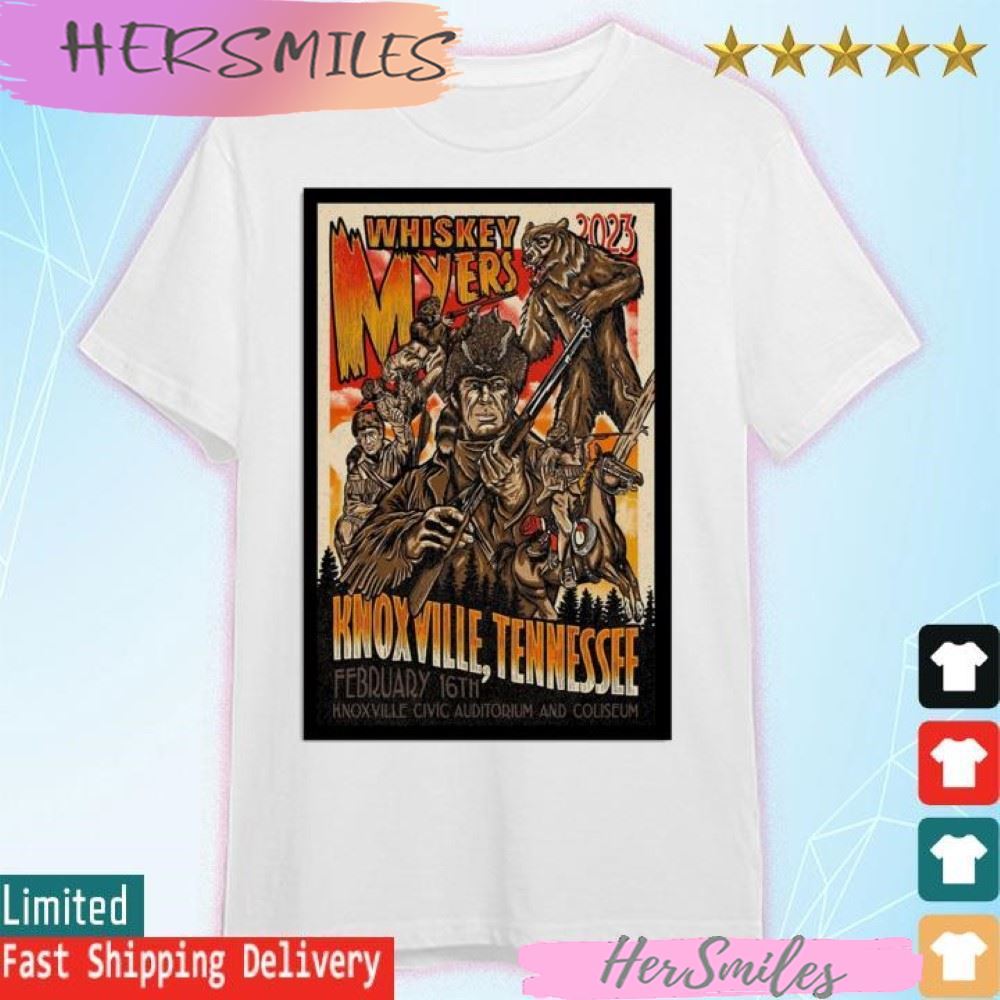Whiskey Myers Tennessee, Feb 16th 2023, Knoxville Civic Auditorium ANd Coliseum T-shirt
