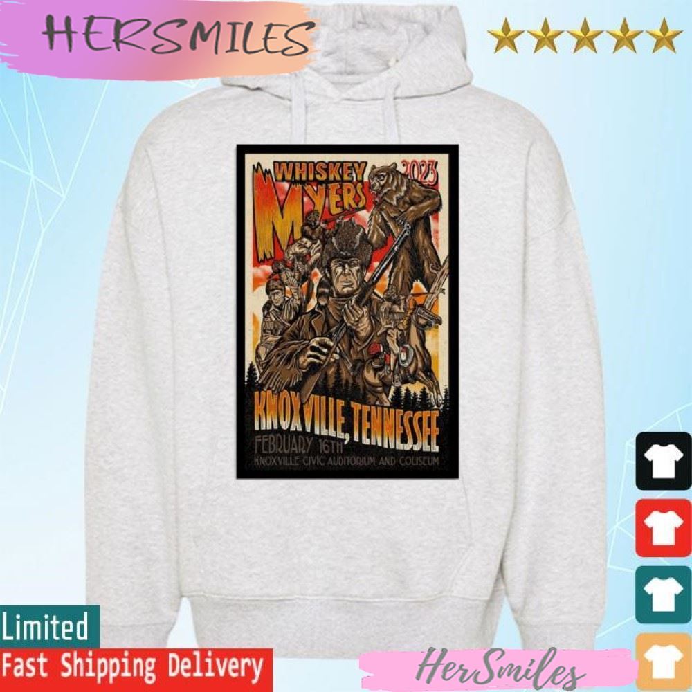 Whiskey Myers Tennessee, Feb 16th 2023, Knoxville Civic Auditorium ANd Coliseum T-shirt