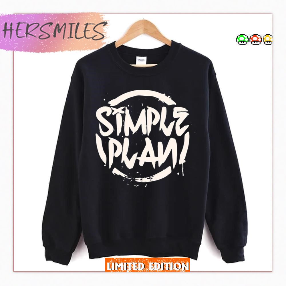 White Circle Logo Simple Plan  T-shirt