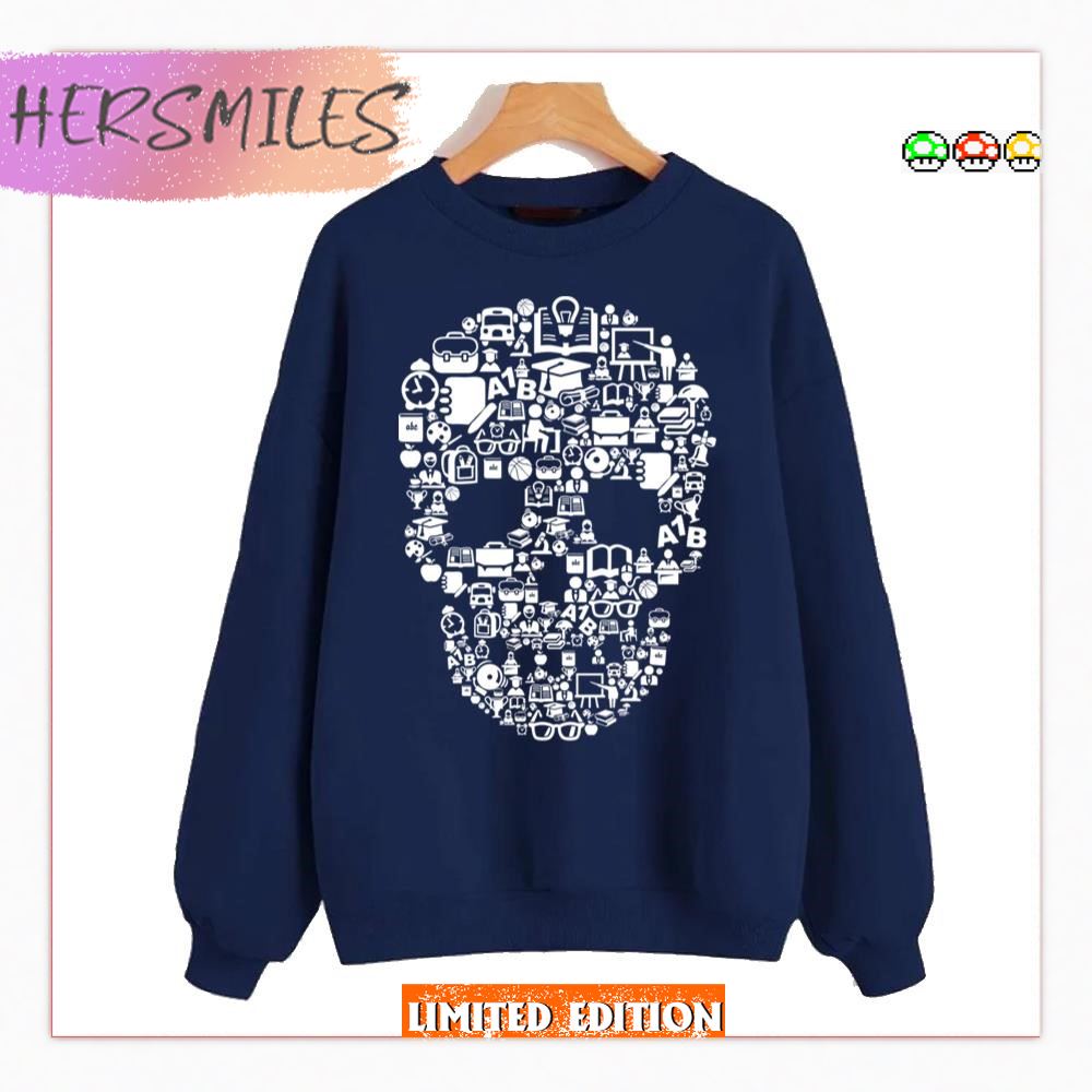 White Symbols Design High School Of Dead  T-shirt