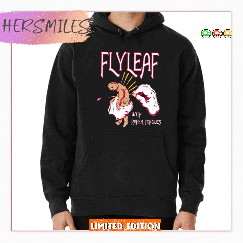 With Paper Tongue Flyleaf Band Logo  T-shirt