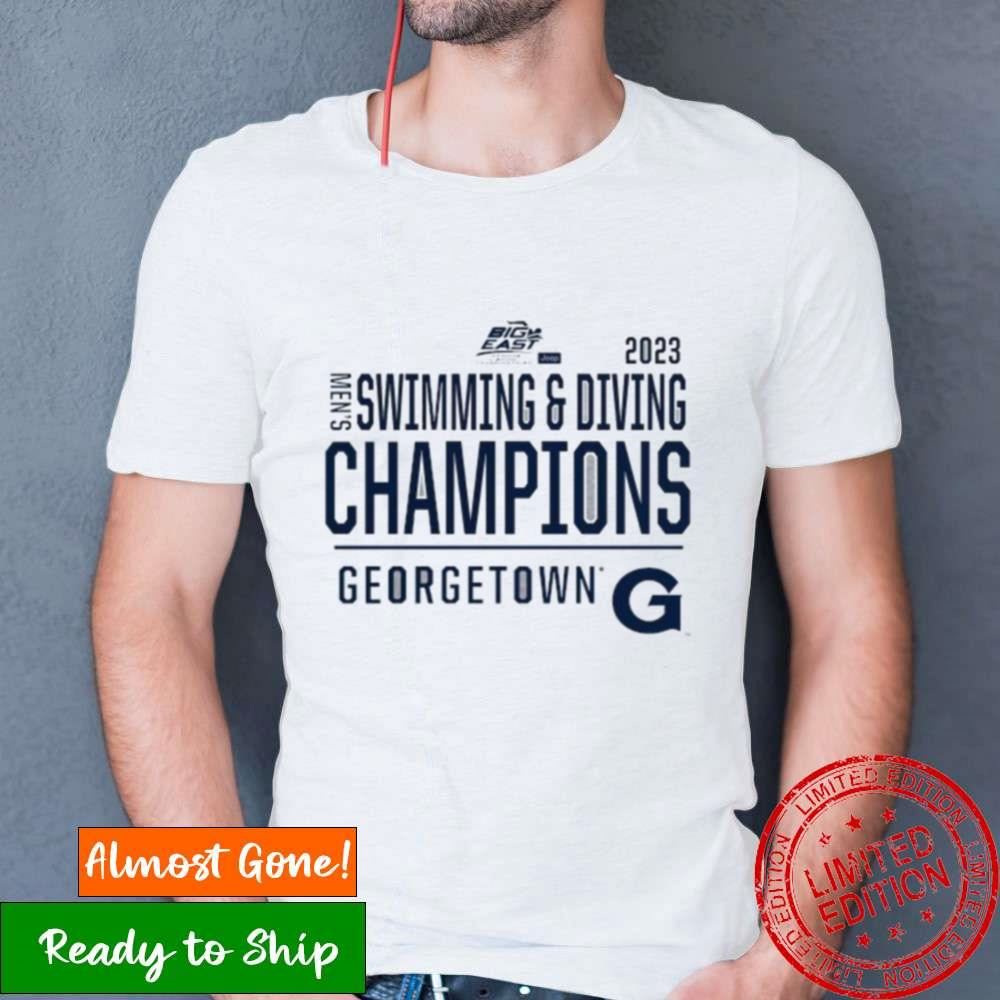 2023 Big East Men’S Swimming & Diving Champions Georgetown Hoyas Shirt 2023 Big East Men’S Swimming & Diving Champions Georgetown Hoyas Shirt