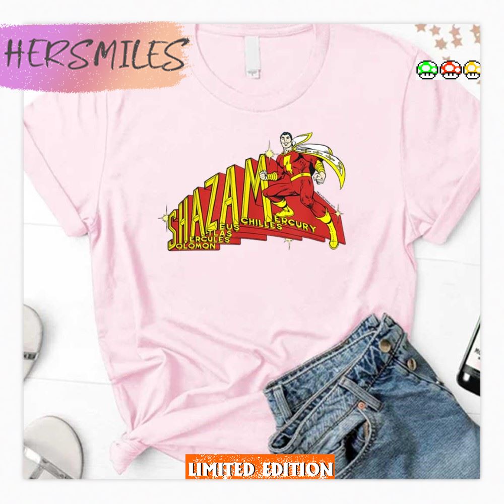 Acronym Shazam Logo Comic T-Shirt
