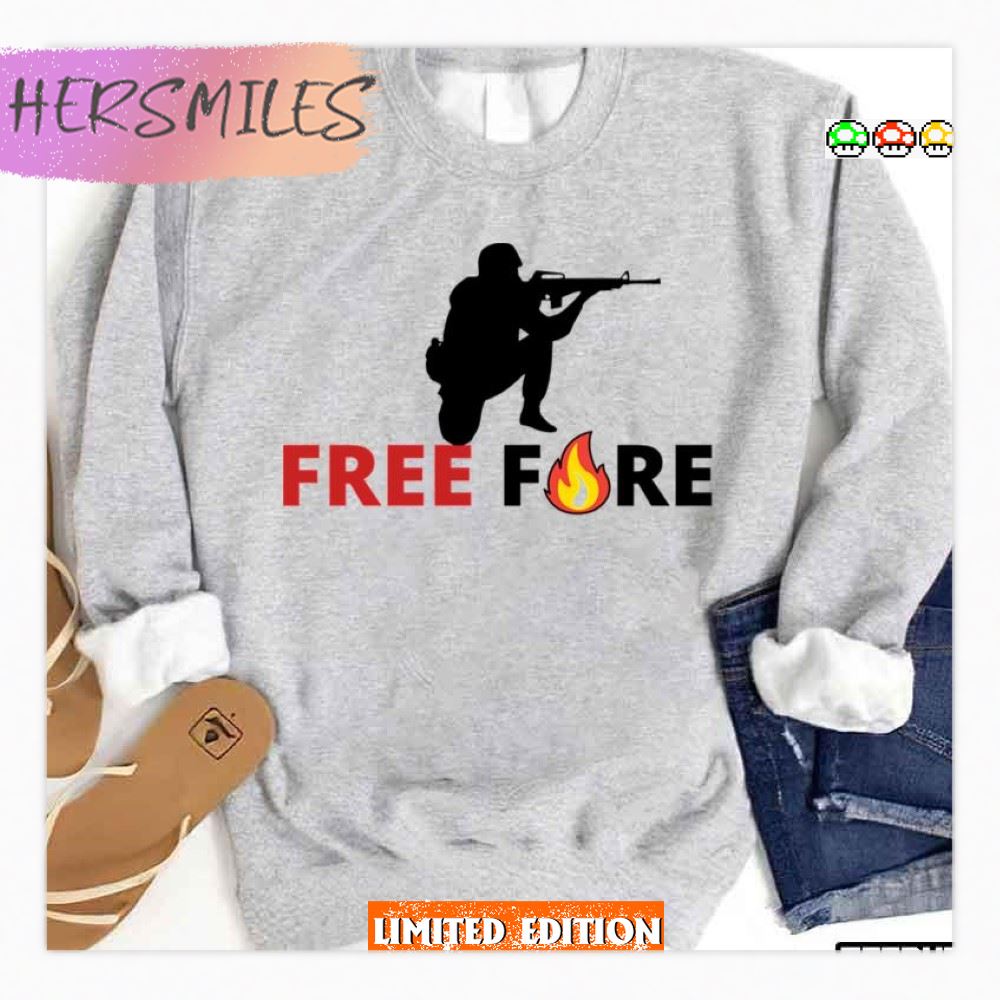 Aim And Shoot Free Fire Game T-Shirt