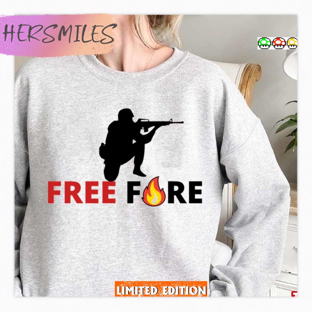 Aim And Shoot Free Fire Game T-Shirt