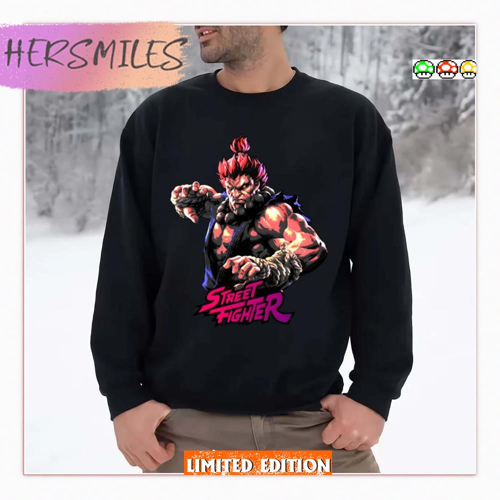 Akuma Street Fighter Game Art 90s T-Shirt