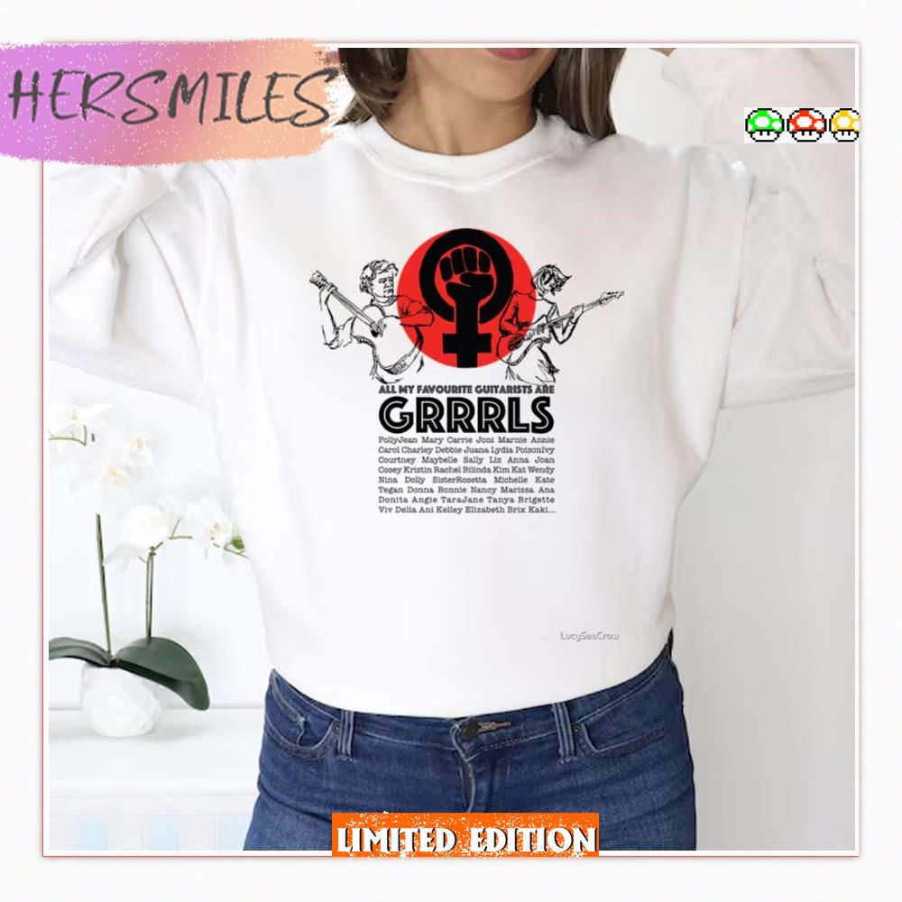 All My Favourite Guitarists Are Grrrls Throwing Muses T-Shirt
