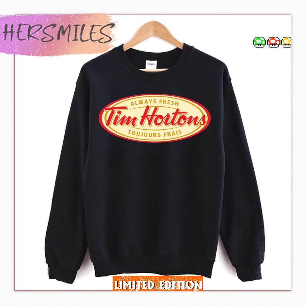 Always Fresh Tim Hortons Logo T-Shirt