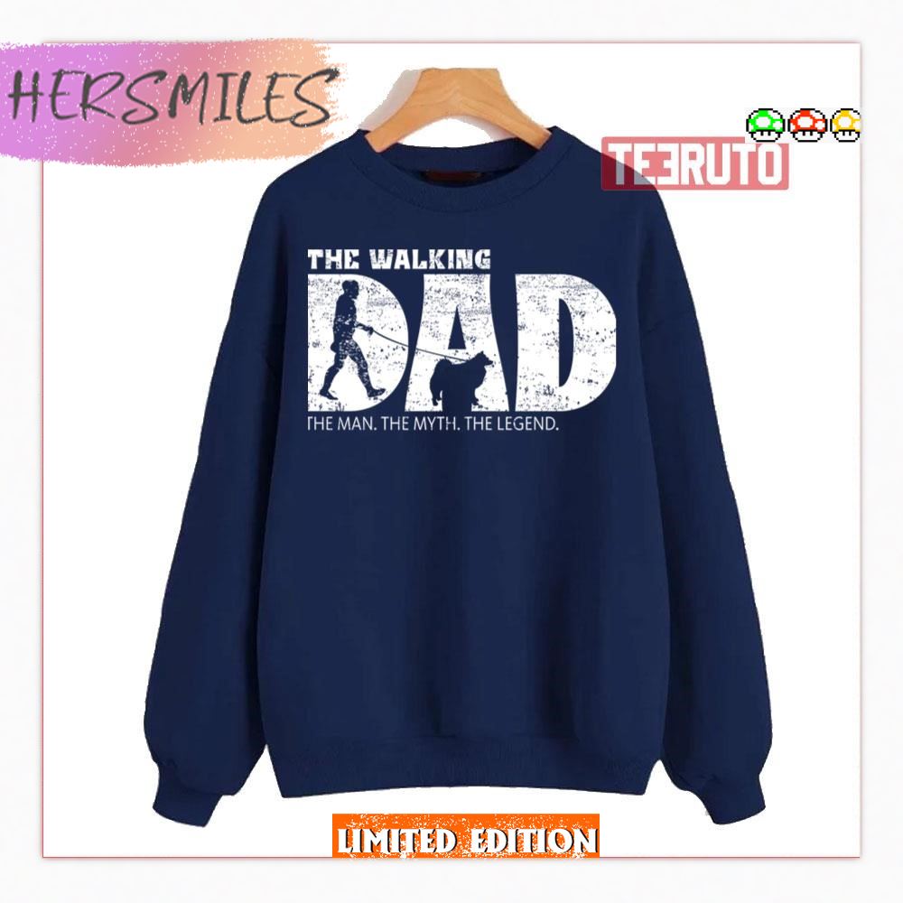 American Eskimo Dog The Walking Dad Shirt