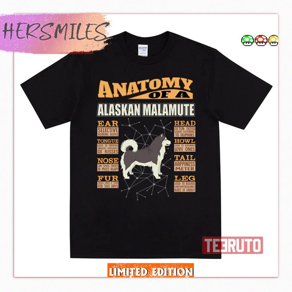 Anatomy Of A Alaskan Malamute Shirt