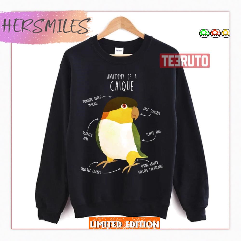 Anatomy Of A Black Headed Caique T-Shirt
