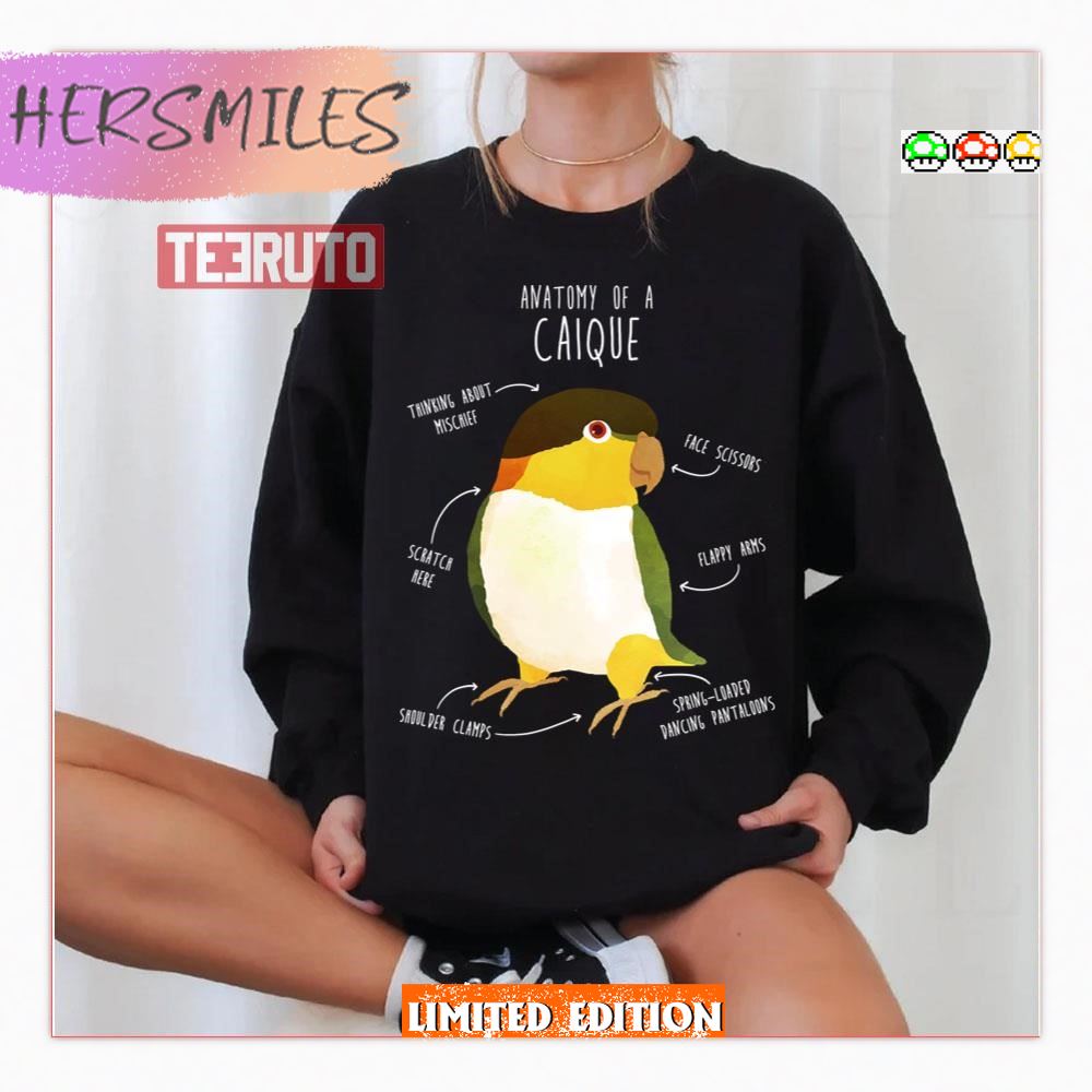 Anatomy Of A Black Headed Caique T-Shirt