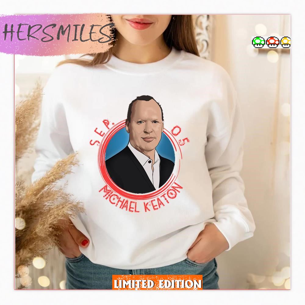 Animated Portrait Michael Keaton T-Shirt