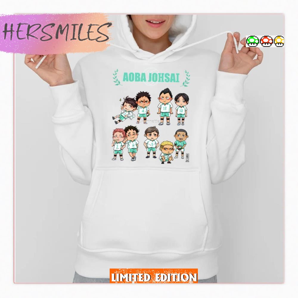 Aoba Johsai Chibis Characters T-Shirt